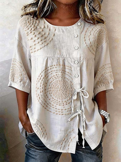 Emeline | Soft Embroidered Linen Top